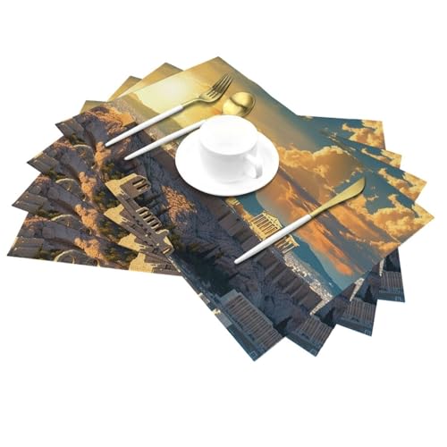 Sets de table antidérapants et lavables résistants à la chaleur