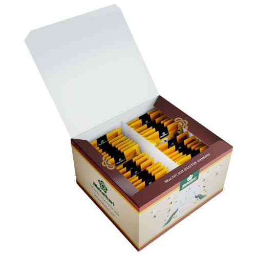 Image of Makaibari Biodegradable Pyramid Black Tea Darjeeling | USDA Certified Premium Tea | Anti-Oxidants, Immunity Booster | 100% Organic | 50 Tea Bags 100 Gm