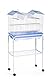 PREVUE PET Products 447 Vogelkäfig-Ständer für 66 x 35,6 cm, Weiß