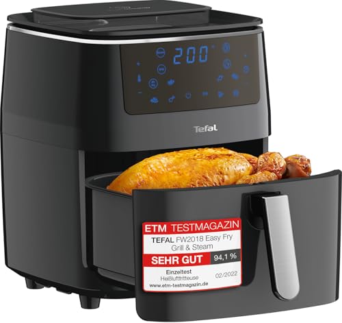 Tefal Easy Fry Grill & Steam Heißluftfritteuse, 3-in-1 (Air Fryer, Grill und Dampfgarer), 7...