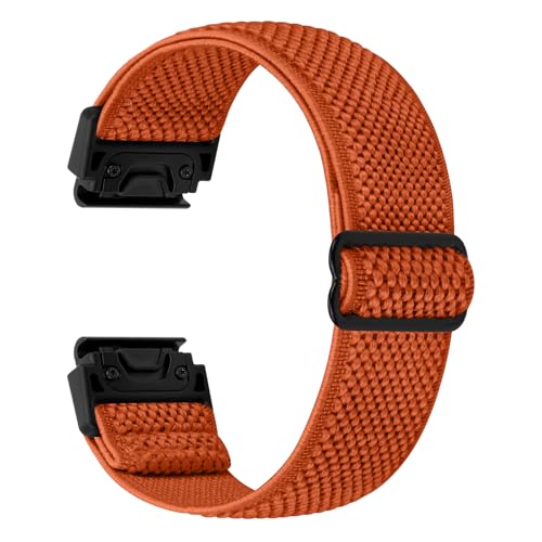 TumCez 22mm Quickfit Watch Straps for Garmin Fenix 8 47mm/Fenix E 47mm/Fenix 7/Fenix 7 Pro/Fenix 6/Fenix 6 Pro/Fenix 5/Fenix 5 Plus/Epix Gen 2 Strap,Elastic Nylon Bands for Approach S62/S60