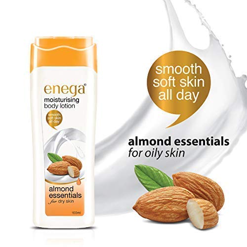 Image of Enega Almond essentials for Dry Skin Non Grassy & Deep Nourish Moisturizing Body Lotion for Men & Women - 100 ML (Pack of 2)
