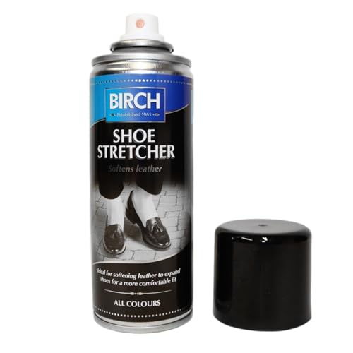 BIRCH Leather Shoe Stretcher Spray Stiff Shoe Stretch Spray for Leather Suede Nubuck | Eliminate Pressure Points | Shoe Expander for New or Old Shoes | 200ml