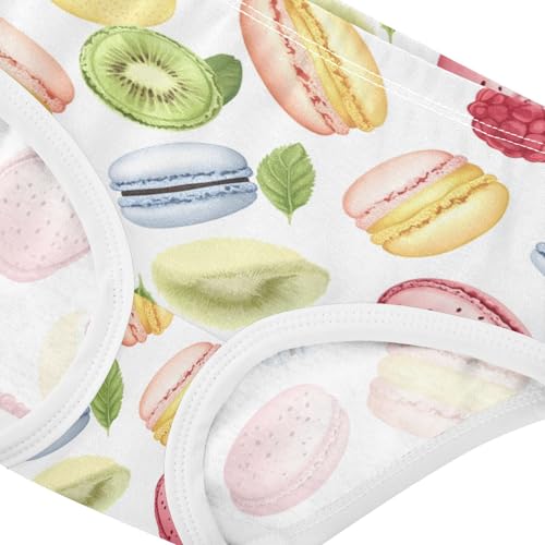 ZZKKO Macaron Fruit Colorful Girls Underwear Toddler Panties for Girls Comfort Brief Size 8Y3