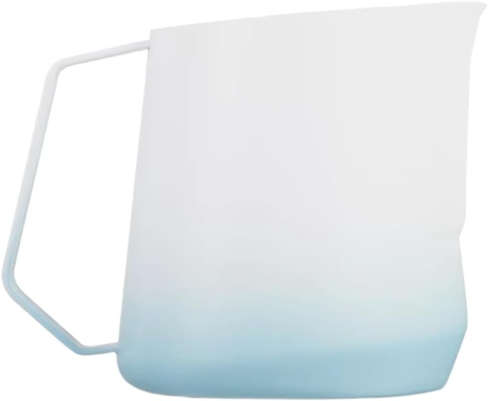 Milk Frother 600ml Frothing Pitcher Steaming Pitchers For Coffee/Cappuccino/Latte Coffee Accessories(500ml,Gradient Blue)