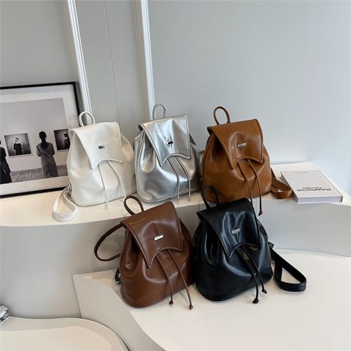 Petit sac à bandoulière en polyuréthane et multi-poches pour femme au quotidien - 4