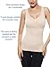 Khaya Women's Super soft Camisole Seamless Shapewear Basic Tank Top, Beige, Large
