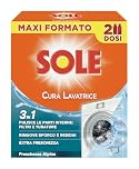 Sole Cura Lavatrice Freschezza Alpina, Confezione da 2 Cura Lavatrice da 250 ml
