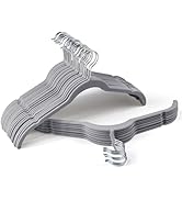 Sishynio Premium Velvet Shirt Hangers 30 Pack, Space-Saving Non-Slip Felt Hanger with 360° Swivel...