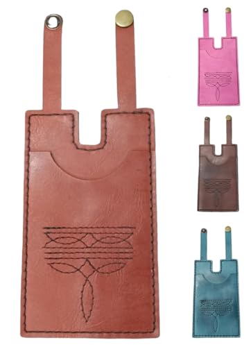 2025 Fashion Leather Wallet, Western Boot Wallet with Snap Strap, Handcrafted Leather Boot Credit Card Holder for Women, Small Leather Wallets with Snap Fastening, Carry All Wallets (Tawny)