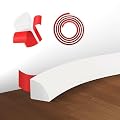 Flexible Quarter Round Molding,Peel and Stick Rubber Quarter Round Trim Molding Self Adhesive Edge Trim for Floor, Waterproof Bendable Molding Trim for Wall Edge Corner Countertop, White, 157Inch