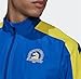 adidas Men's Boston Marathon 125th Celebration Windbreaker Jacket, Blue/Yellow Large