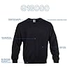 GILDAN Men's Fleece Crewneck Sweatshirt, Style G18000, Black, XXL #4