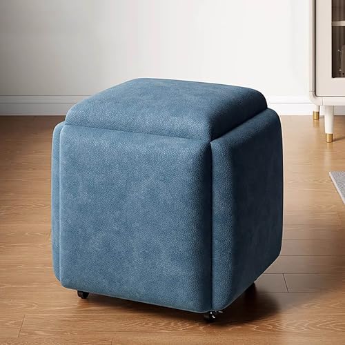 Meuble peu encombrant de 35x35 cm avec cube d'assise empilable de luxe - 2