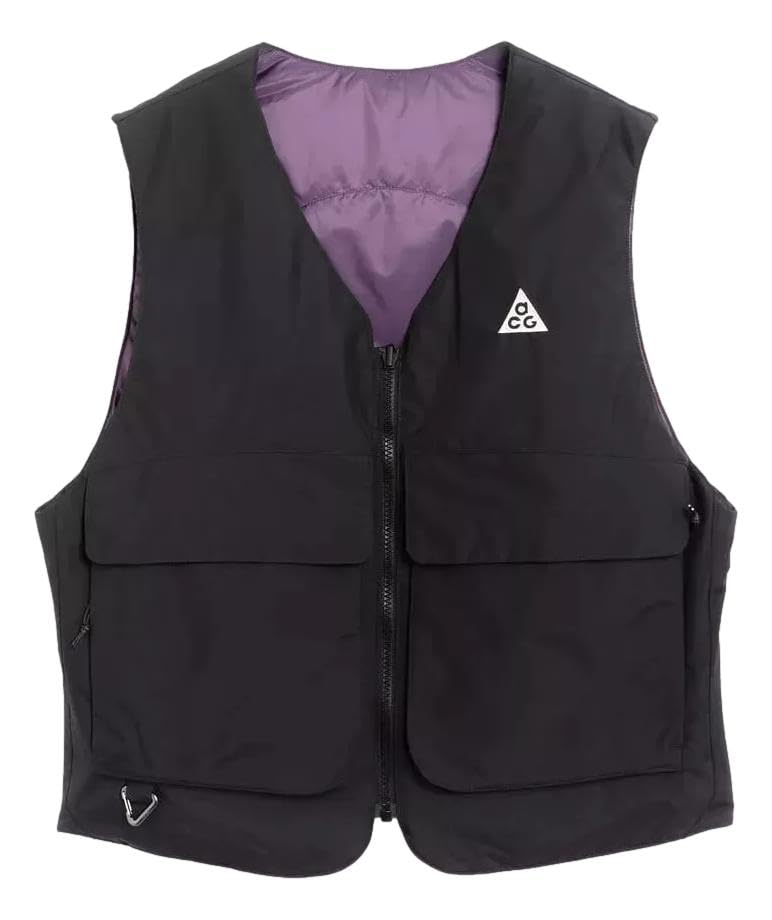 Nike ACG skull peak ベスト 黒 紫　リバーシブル Nike ACG 'Skull Peak' PrimaLoft Reversible Vest (US, Alpha, Large
