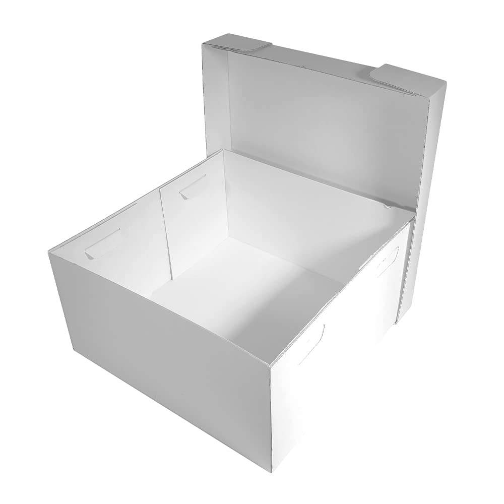 Simply Making White 12" Extra Deep Corrugated Cube Cake Box Size: 12"