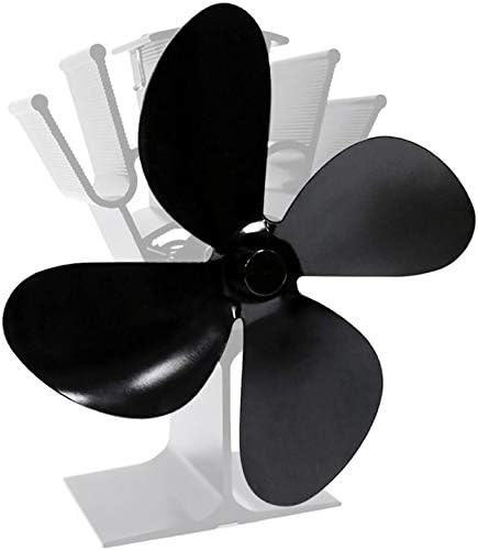 Reemplazo de la hoja del ventilador de la estufa, ventilador de la chimenea de 4 cuchillas de la estufa de la chimenea del ventilador de la estufa 4