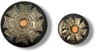 Wildfire Saddlery Pinwheel Style Concho | Handmade Western Saddle Concho (1 1/2