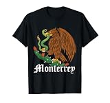 Monterrey Mexico with Mexican Eagle, Monterrey T-Shirt