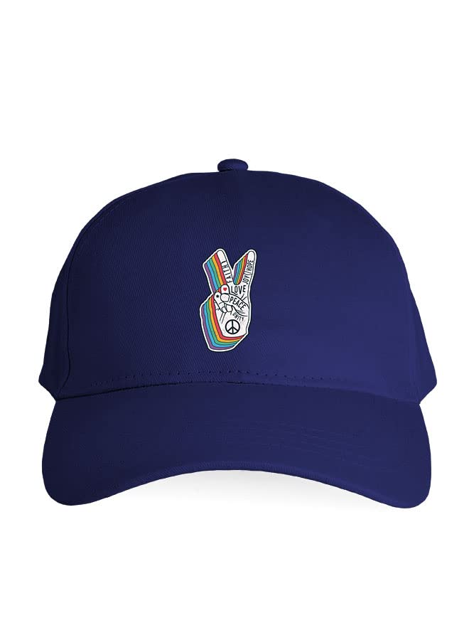 FORZA RAGAZZIClassic Structured Baseball Hat Adjustable Caps for Men and Women Breathable Cotton Peace Symbol