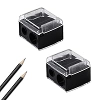 2 Stück Makeup Sharpener Anspitzer, Kosmetikspitzer, Spitzer für Kajalstifte - Universal Anspitzer für Augenbrauenstift, Lippenkonturenstift, Eyeliner, Präzisionsklingen