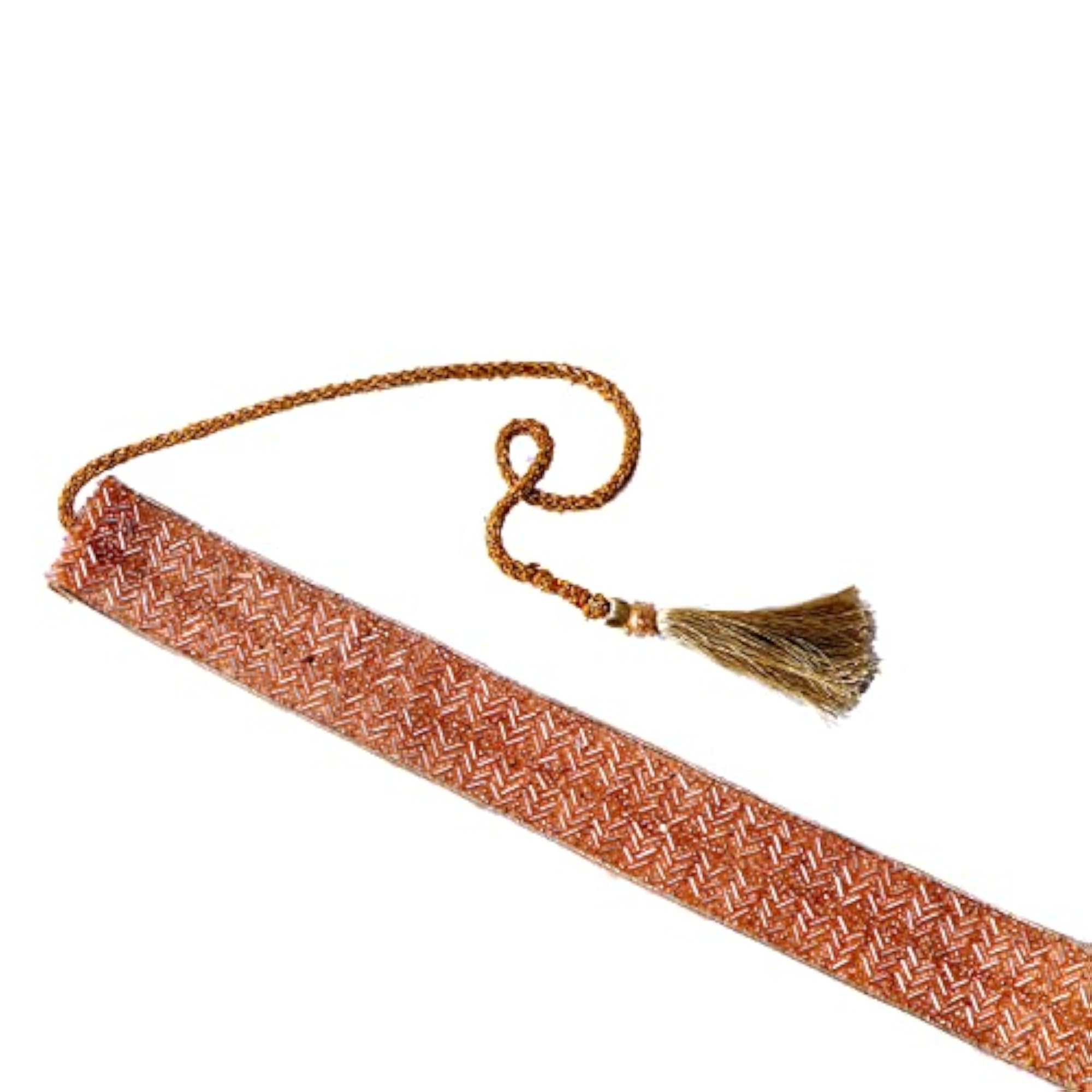 Set of 2 Women's Peach & Golden Kamarbandh Waist Chains