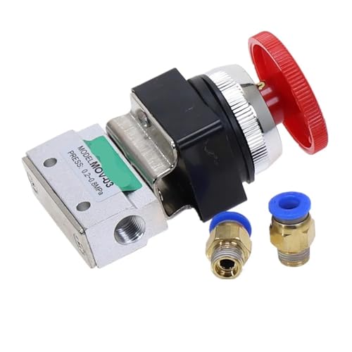 Bouton de sécurité pneumatique MOV-3 pour arrêt d'urgence mécanique 2 positions 1/8