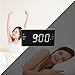 FUHONGYUAN Digital Alarm Clock Radio, Alarm Clocks for Bedrooms with AM/FM Radio, 1.6 Inch White Digit Display with Dimmer, Dual Alarm, Snooze, Sleep Timer (White)