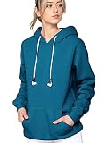 Made By Johnny WSK2375 Hoodie Hoody with Strap Compatible with Airpods Pro/2/1 Anti-Lost Leash String M Teal