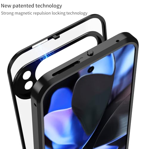 Coque Google Pixel 10 Pro 5G en métal mat bleu haut de gamme - 2