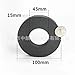 D45-100mm Ferrite Ring Magnet, Heavy Duty Ceramic Magnets for Industry, Science,Crafts and Hobbies(100x15-45mm,5PCS)