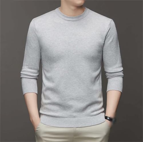 Men's High Neck Long Sleeved Solid Color Sweater Soft Warm and Comfortable Top4