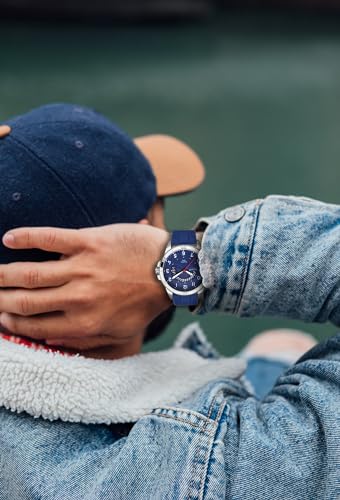 Image of Waterproof Watch Analog Military Stylish Durable Timepiece for Men Boy Sports Wrist Quartz Watches,Silicone Strap