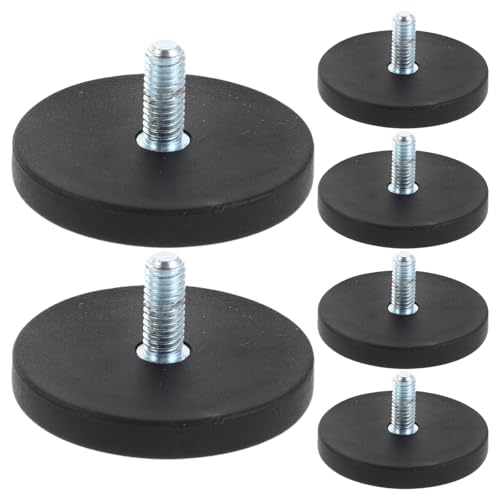 Aimants de montage M4 néodyme filetés lot de 6 support magnétique caoutchouc pour barre LED et caméra