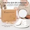 KeaBabies Baby Casting Kit Hands and Feet Mold-3D Newborn Hand Casting Kit & Stylish Wood Base,Easy DIY Infant Foot Molds 0-9 Months,First Mothers Day & Baby Keepsake Shower Gifts(Round,Alpine White)