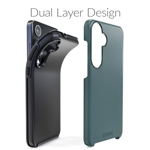 Image of Crave for Samsung Galaxy S24 Plus Case, Shockproof Protection Dual Layer Case for Samsung Galaxy S24 Plus (6.7 inch) - Forest Green