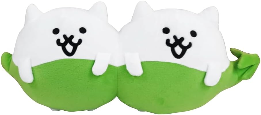 PONOS Official The Battle Cats Plush - Bean Cats Plushie - 9 Inch Collectible Battle Cats Soft Stuffed Animal