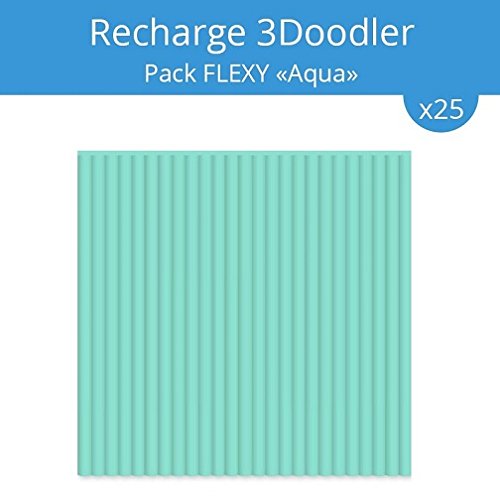 Carga flexible para flash FLEXY AQUA 3Doodler (25pz) unidades