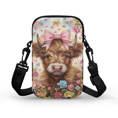 Xpyiqun Crossbody Phone Bag for Purse for Women Canvas Small Sling Shoulder Handbag Cross Body Pouch2