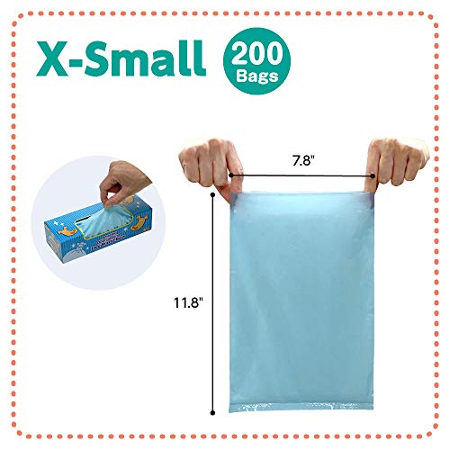 BOS-Amazing-Odor-Sealing-Dog-Poop-Bags-Durable-and-Unscented-Size-XS-Color-Light-Blue-200-Count-Pack-of-2-400Bags BOS Amazing Odor Sealing Dog Poop Bags Durable and Unscented Size XS Color Light Blue 200 Count Pack of 2 400Bags