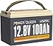 Power Queen 12.8V 100Ah LiFePO4 Battery, Built-in 100A BMS, Group 31 Lithium Battery 1280Wh, Up to 15000+ Cycles, Support in Series/Parallel, Perfect for Solar Home System, RV, Off-grid Cabin