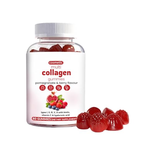 Bonbons au collagène pour hydratation peau, soin cheveux et ongles - Minéraux articulations 60 u