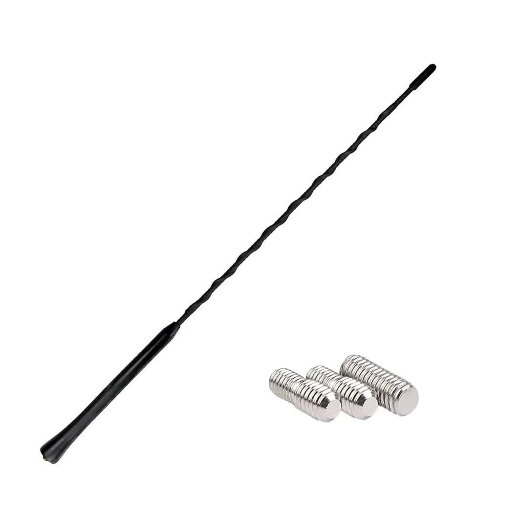 Audioproject A155 - Antenna-per-autoradio 40cm compatibile per: Toyota Aygo Opel Corsa Fiat Panda Suzuki Peugeot Cooper adapter universe antenna auto corta accessori