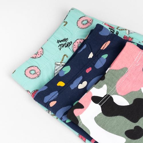Image of Real Basics Girls Cotton Boxer Boyshorts Panties Underwear for Kids (Multicolor) Pack of 3