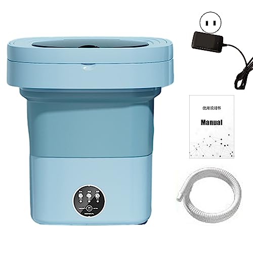 Mini Washing Machine, Portable Energy-saving Washing Machine, Portable Washer Machine and Dryer, Foldable Mini Washing Machine, Mini Washer and Dryer for Socks Baby Clothes Underwear T-shirts Green U