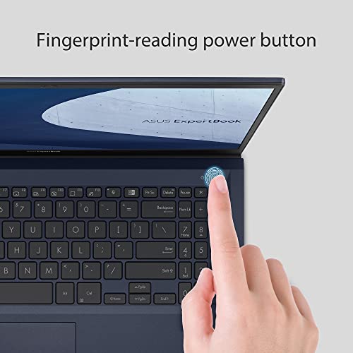 ExpertBook B1 B1500CEAE, Notebook Business in Alluminio, 1.3 kg, 15,6" FHD Anti-Glare, Intel i7-1165G7, RAM 8GB DDR4, 512GB SSD PCIE, Intel Iris Xe, Windows 11 Pro, Nero - Notebook - Immagine 5