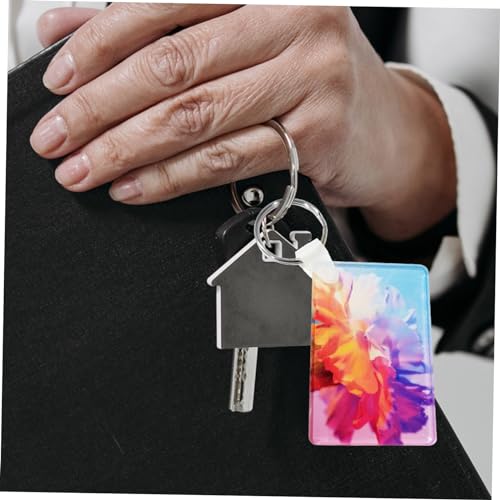 Porte-clés vierges pour sublimation accessoires DIY Uonlytech pour projets artisanaux