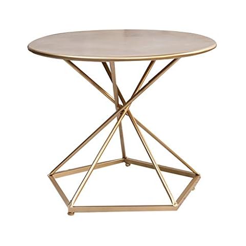 Fashion Coffee Table Modern Nordic Iron Art Simple Living Room Sofa Side Table Basse Dining Table Side Table (Size : 23.6 inches) Cover