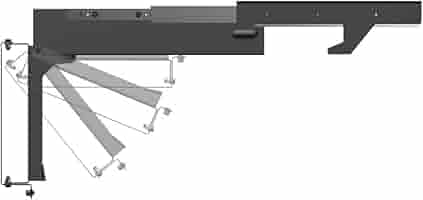 (未使用･未開封品)MORryde TV40-010H Slide-Out and Flip Down TV Ceiling Mount by MOR/ryde Slide Out Flip Down TV Mount – MORryde
