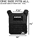 Northgym Adjustable Fitted 20lbs Weighted Vest for Men and Women/Perfect for Endurance & Strength Training and WODs in Black Camo / 2 Moulded 8.75lbs Weight Plates Included